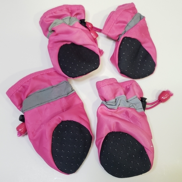 HOOLAVA Dog Shoes, Winter Boots Paw Protector with Reflective Straps, Pink NWOT - Picture 8 of 9